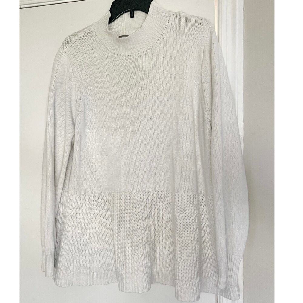 Jessica London White High Neck Sweater 18/20 Womens